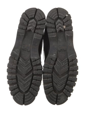 Prada Patent Leather Combat Boots