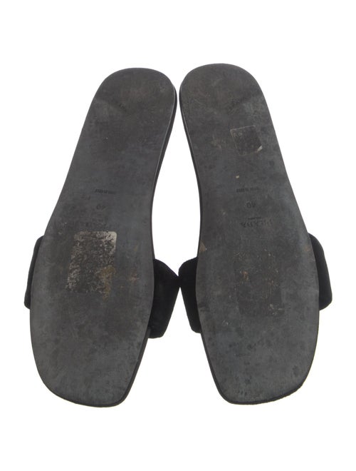Prada Velvet Crystal Embellishments Slides