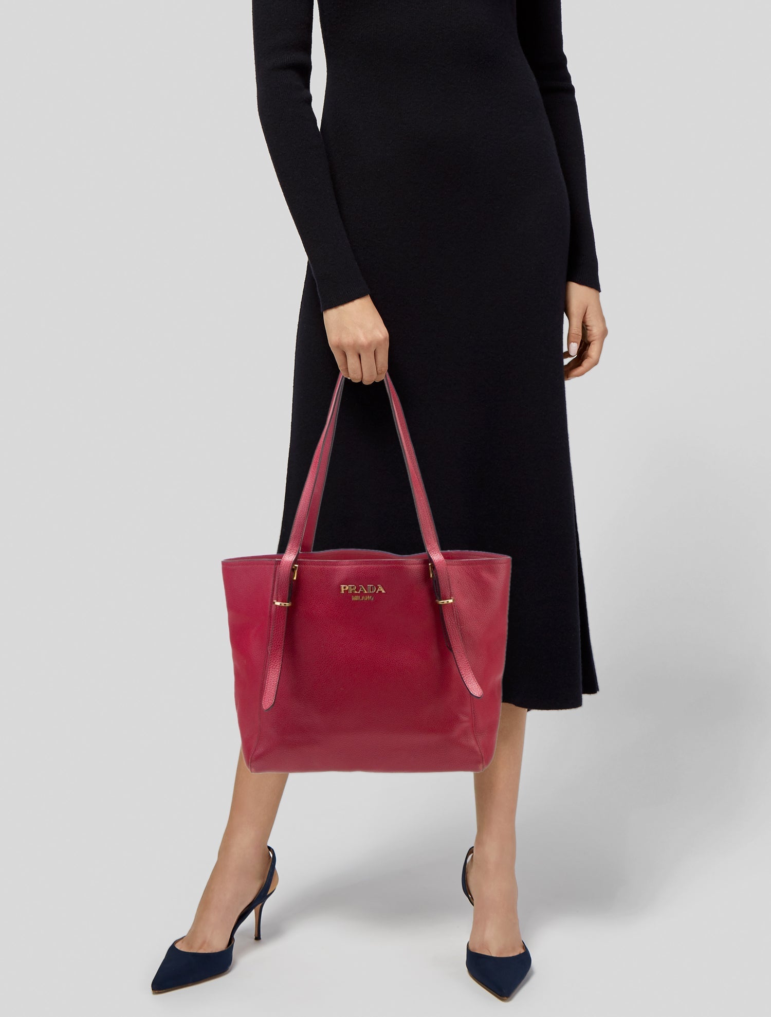 Prada Vitello Daino Leather Shoulder Bag