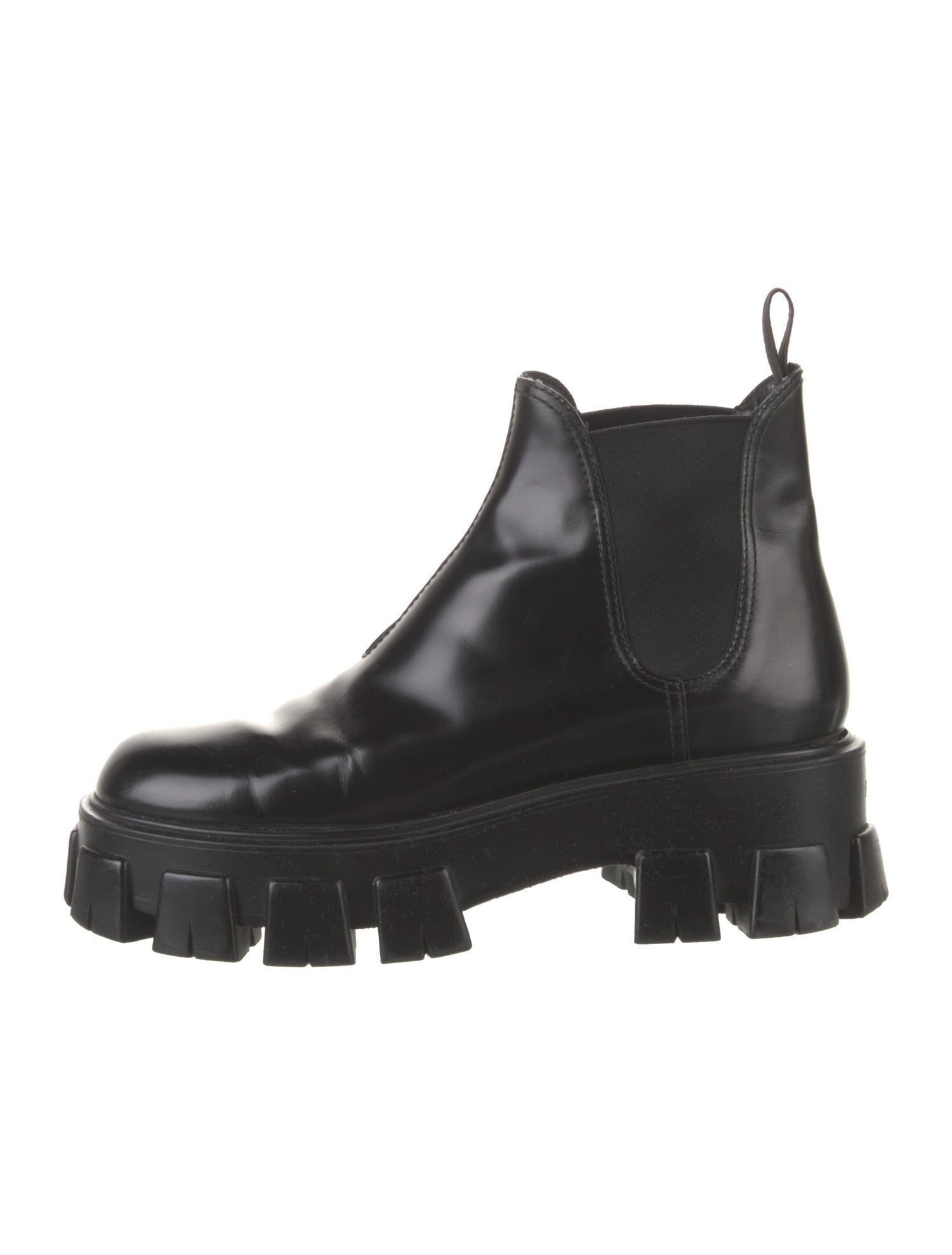 Prada Leather Chelsea Boots