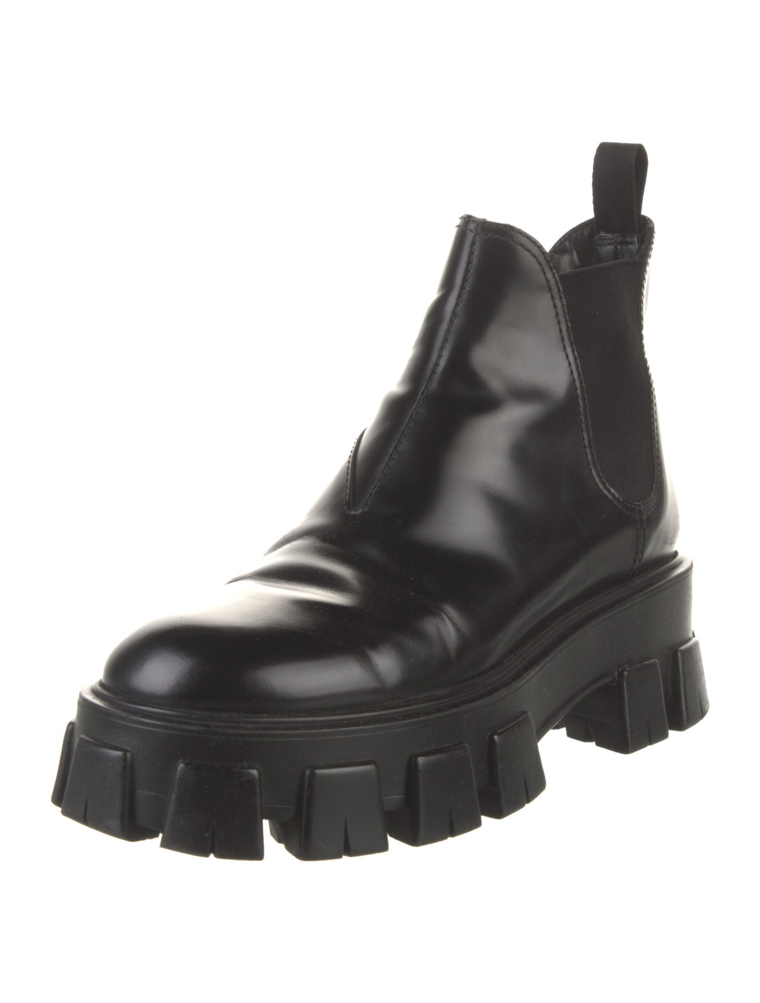 Prada Leather Chelsea Boots