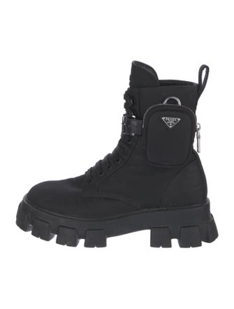 Prada Nylon Combat Boots