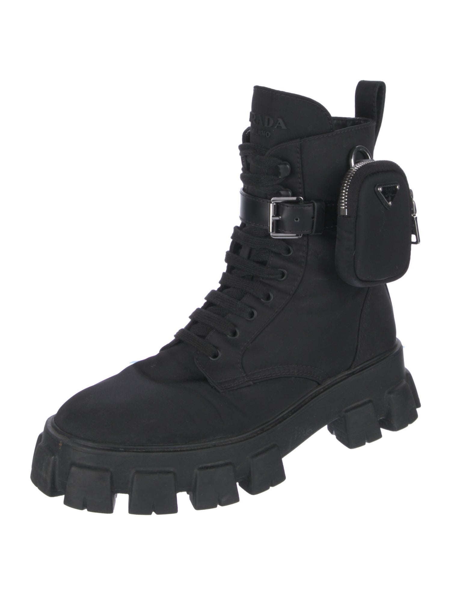 Prada Nylon Combat Boots