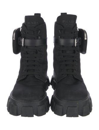 Prada Nylon Combat Boots