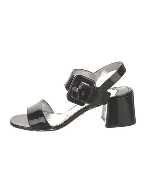 Prada Patent Leather Slingback Sandals