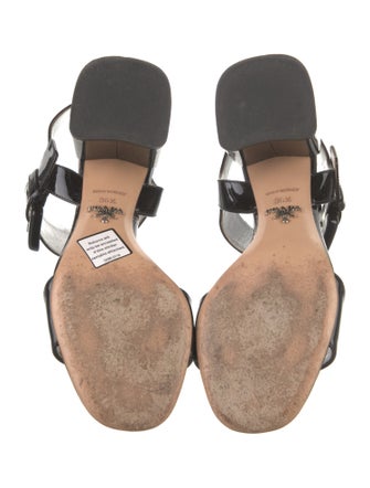 Prada Patent Leather Slingback Sandals