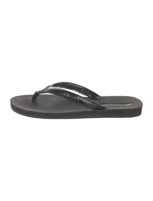 Prada Patent Leather Flip Flops
