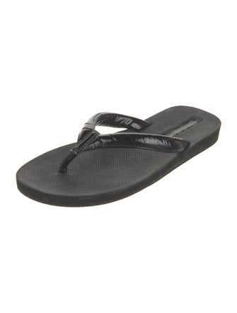 Prada Patent Leather Flip Flops