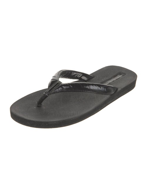 Prada Patent Leather Flip Flops