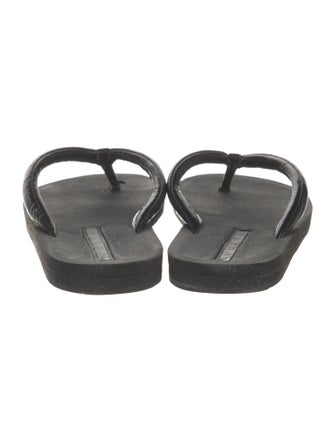 Prada Patent Leather Flip Flops