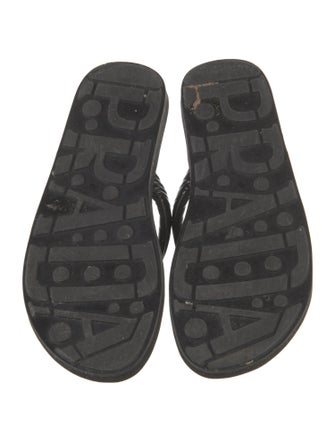 Prada Patent Leather Flip Flops