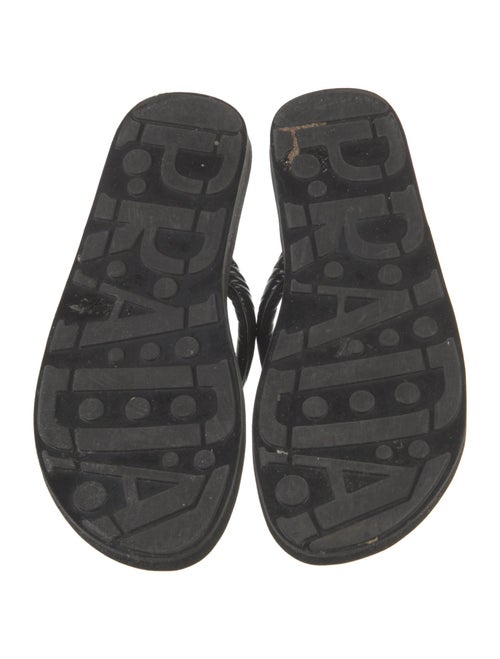 Prada Patent Leather Flip Flops