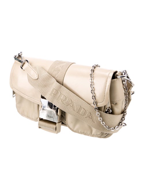 Prada Spazzolato Leather Shoulder Bag