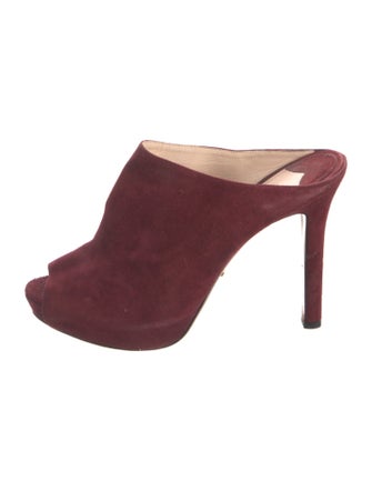 Prada Suede Mules