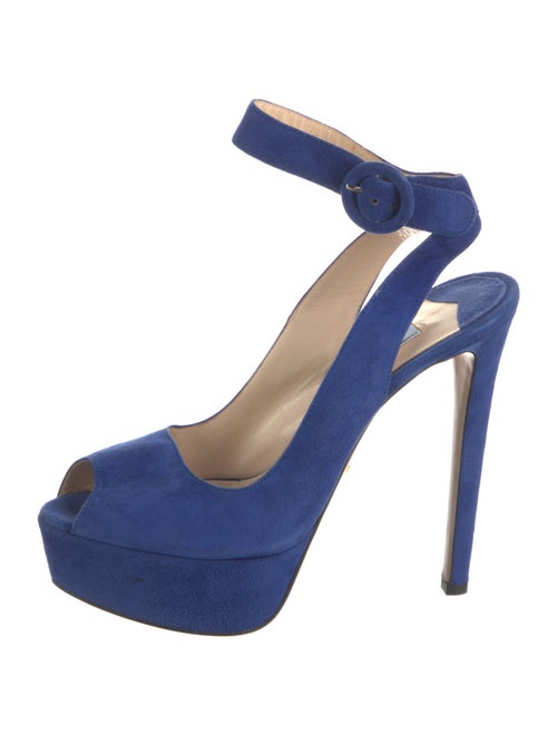 Prada Suede Slingback Sandals