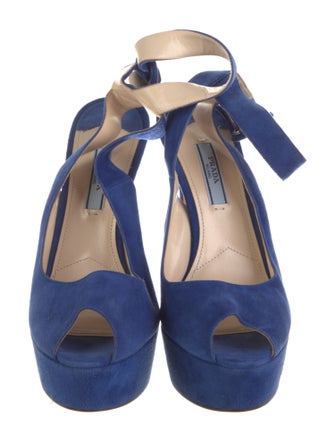 Prada Suede Slingback Sandals