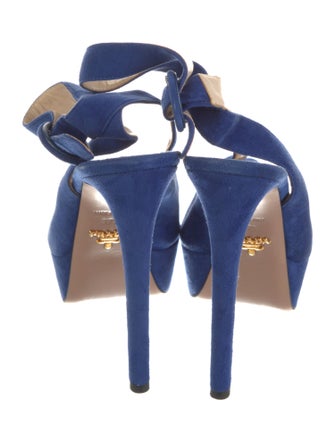 Prada Suede Slingback Sandals