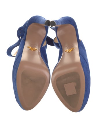Prada Suede Slingback Sandals
