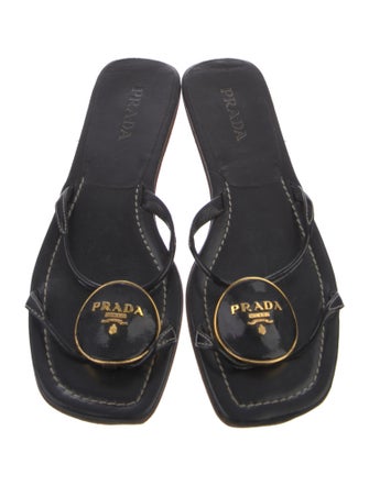 Prada Leather Slides