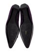 Prada Suede Chain-Link Accents Ballet Flats
