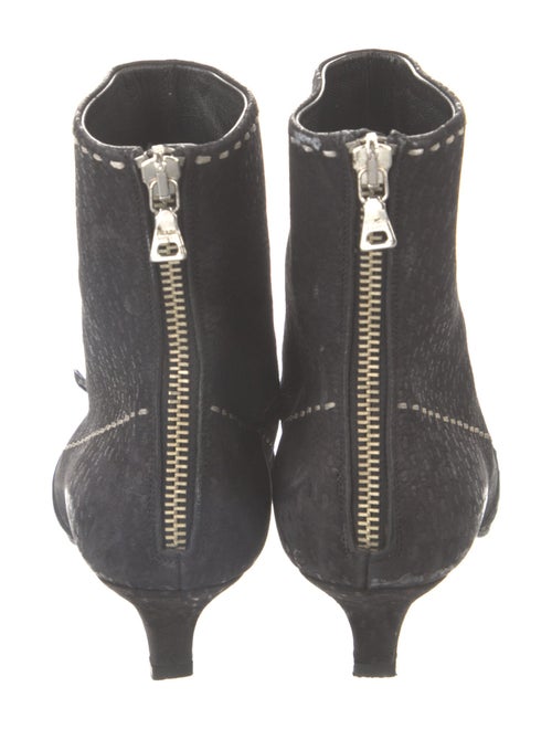 Prada Suede Whipstitch Trim Boots