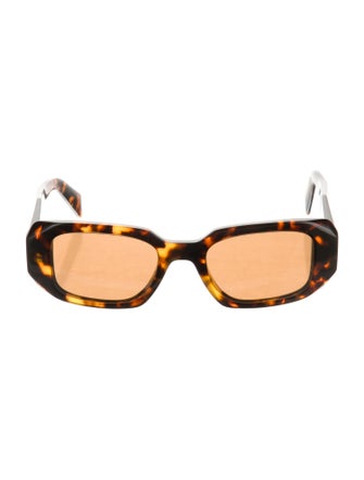 Prada Square Mirrored Sunglasses