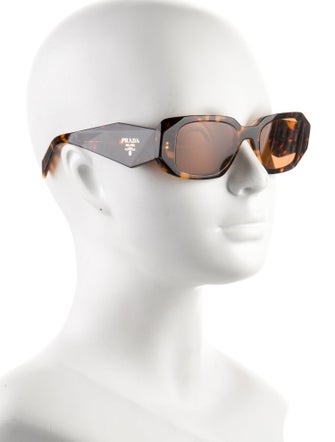 Prada Square Mirrored Sunglasses