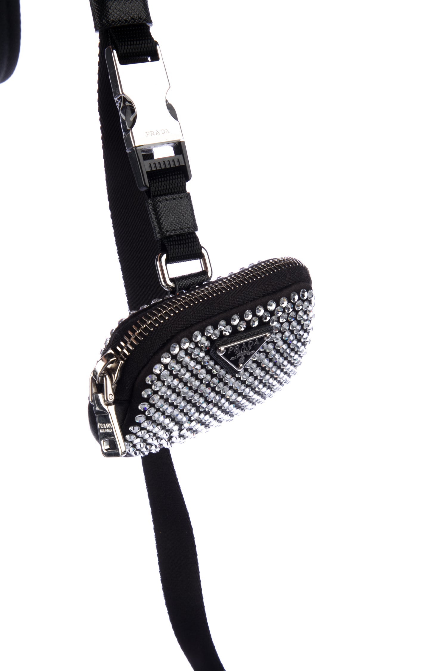 Prada Prada Pet Leash & Crystal Studded Pouch