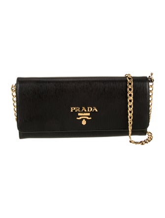 Prada Vitello Move Leather Clutch