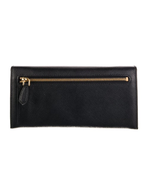 Prada Saffiano Metal Leather Continental Wallet