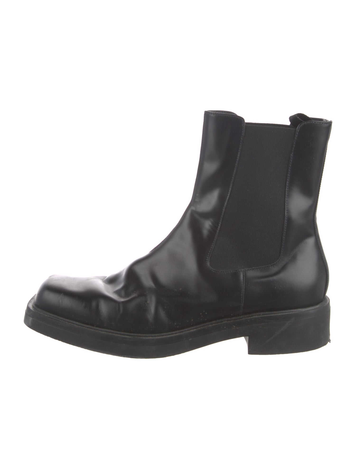 Prada Leather Chelsea Boots