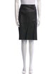 Prada Leather Knee-Length Skirt