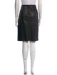 Prada Leather Knee-Length Skirt