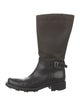 Prada Leather Moto Boots