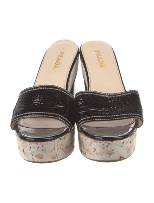 Prada Patent Leather Slides
