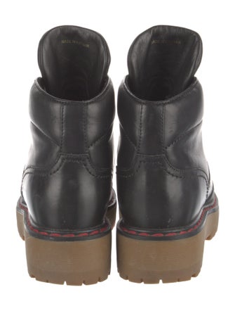 Prada Sport Leather Combat Boots