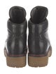 Prada Sport Leather Combat Boots