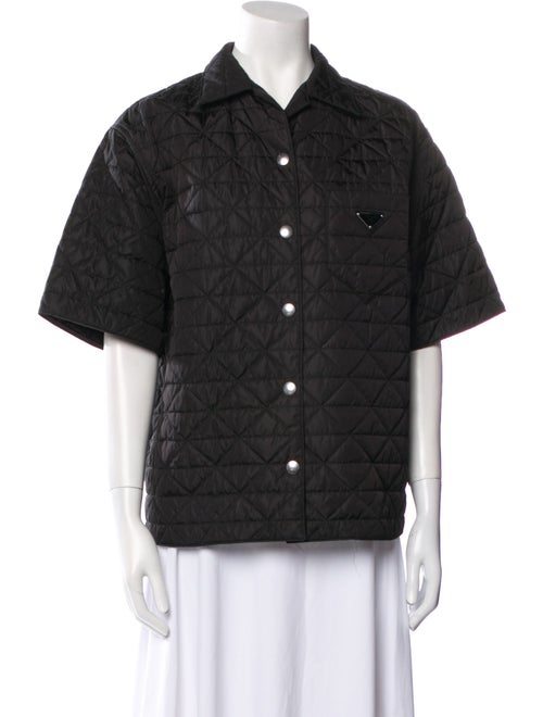Prada 2022 Holiday Re-Nylon Button-Up Top