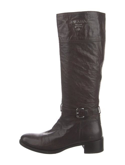 Prada Leather Riding Boots