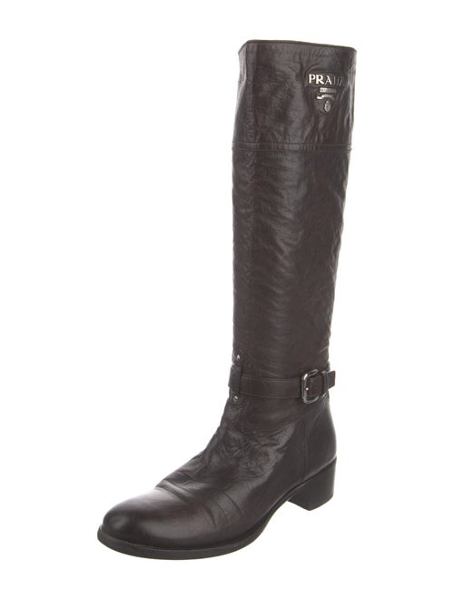Prada Leather Riding Boots
