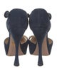 Prada Suede Cutout Accent T-Strap Pumps