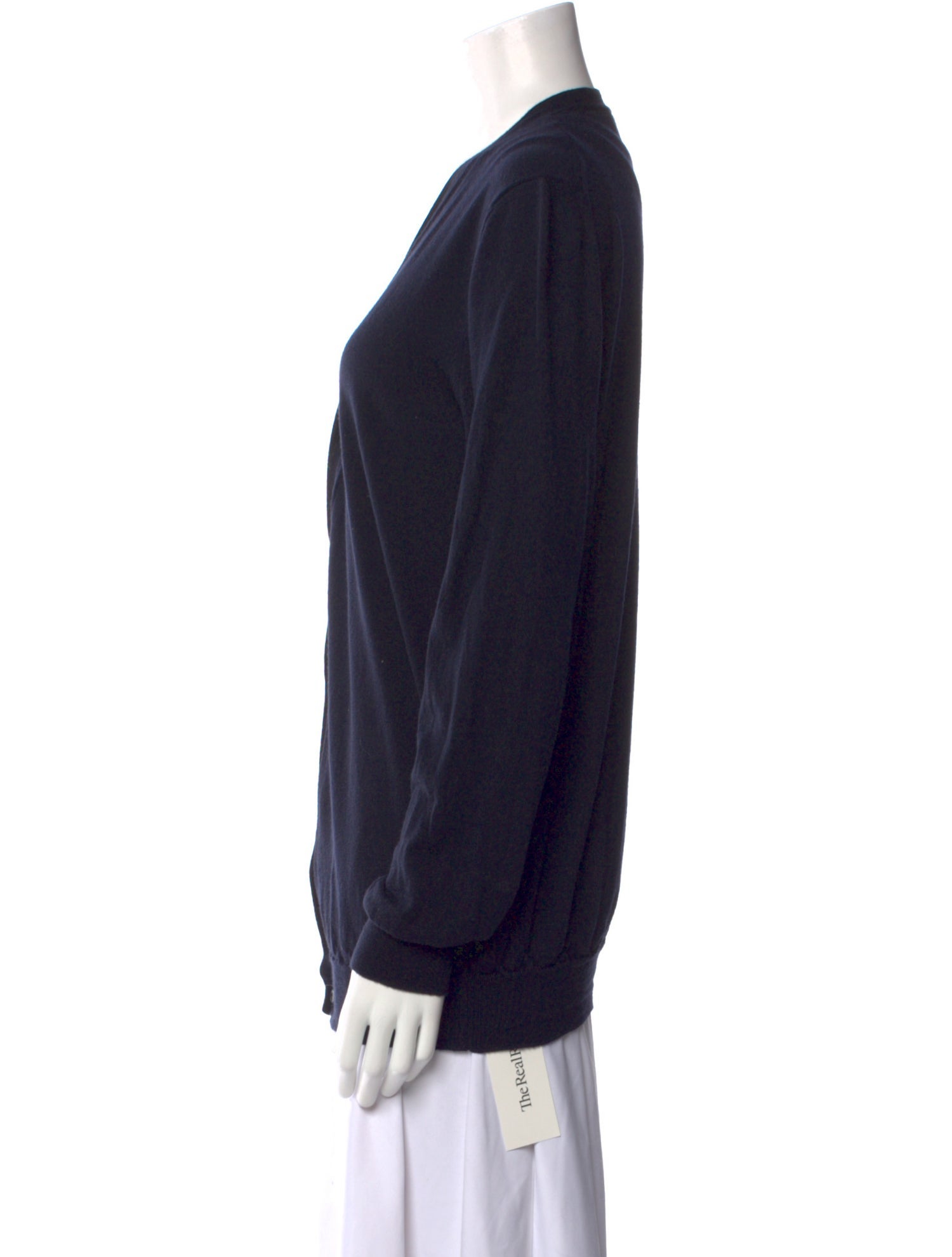 Prada Virgin Wool V-Neck Cardigan