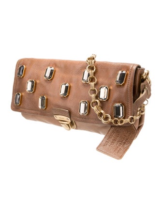 Prada Cervo Leather Shoulder Bag