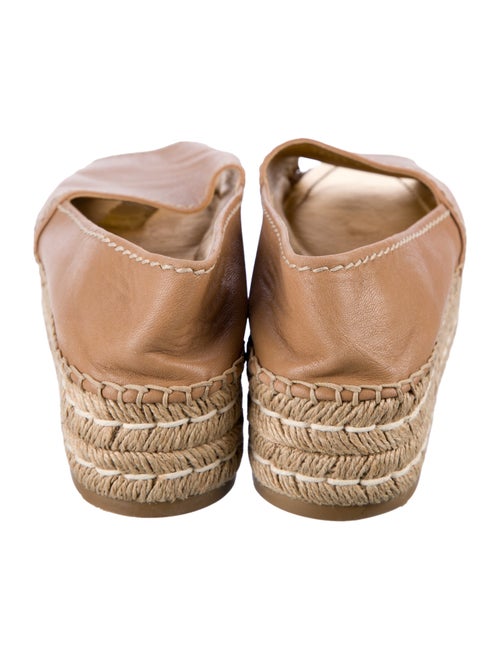 Prada Leather Whipstitch Trim Espadrilles