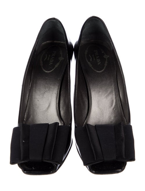 Prada Patent Leather Slingback Sandals