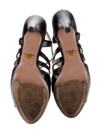 Prada Leather Slingback Sandals