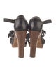 Prada Leather T-Strap Sandals