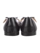 Prada Saffiano Leather Bow Accents Ballet Flats