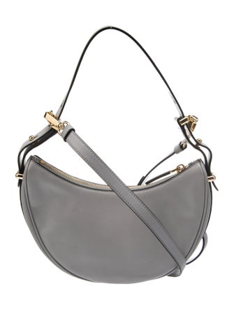Prada Enameled Metal Triangle Arqué Small