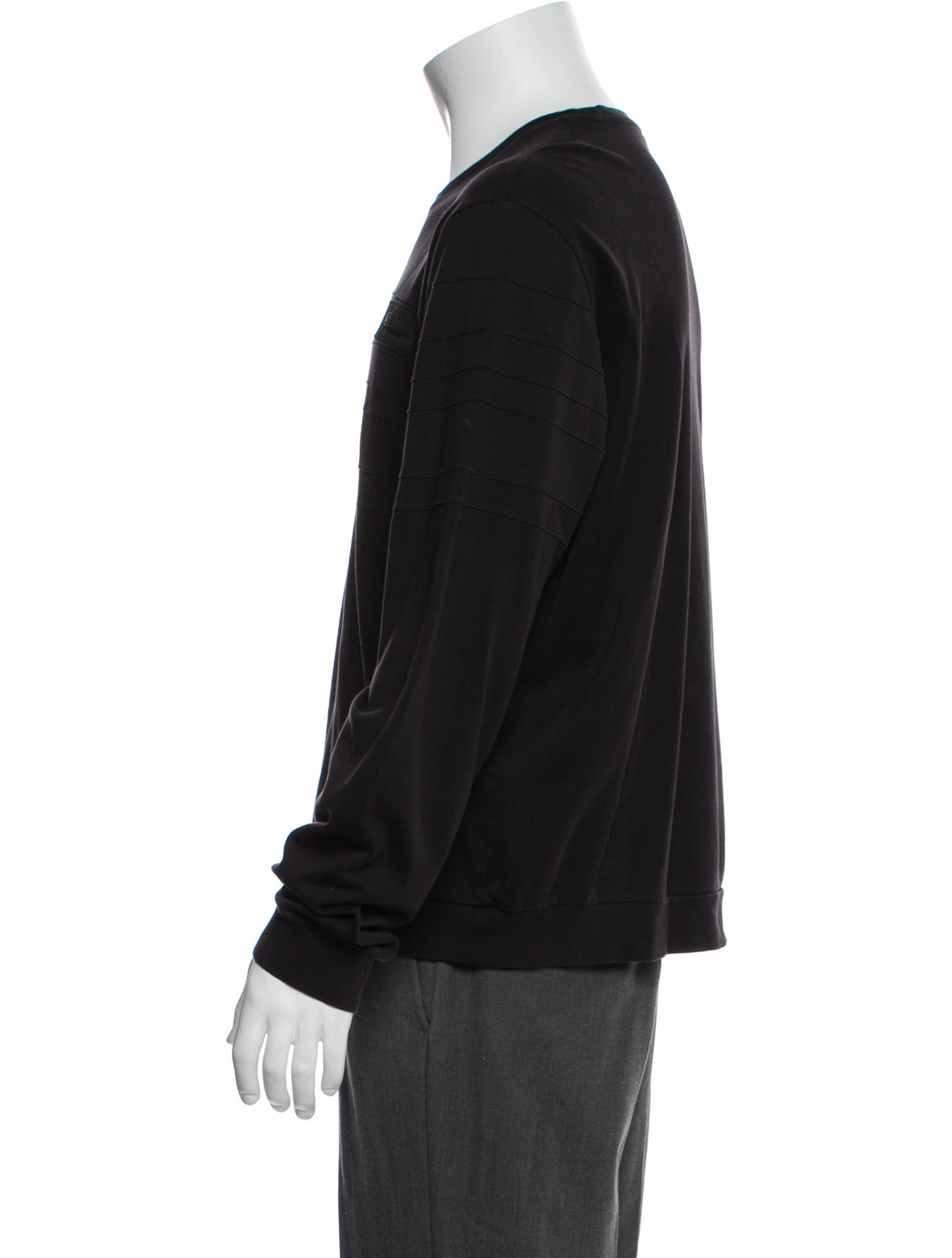 Prada Silk Crew Neck Pullover